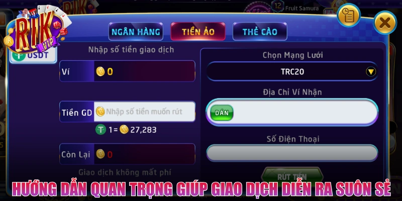 Hướng dẫn quan trọng giúp quá trình giao dịch diễn ra suôn sẻ