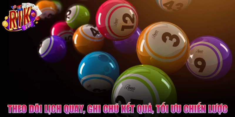 Theo dõi lịch quay, ghi chú kết quả, tối ưu chiến lược